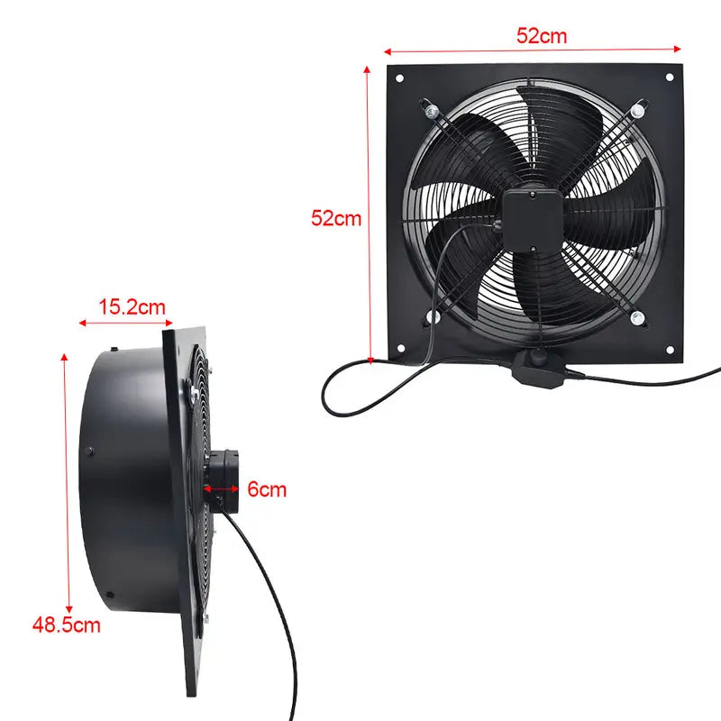 Ventilateur de plafond design moderne – 5 pales en bois avec éclairage LED intégré silencieux