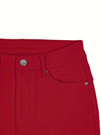 Jean Femme Taille Haute – Coupe Skinny & Boutons Métalliques