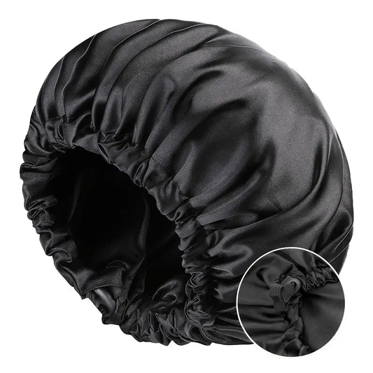 Bonnet de Nuit Réversible en Satin Réglable – Anti-Frisottis, Protection Cheveux Bouclés, Lisses ou Crépus – Confort et Style, Multicolore