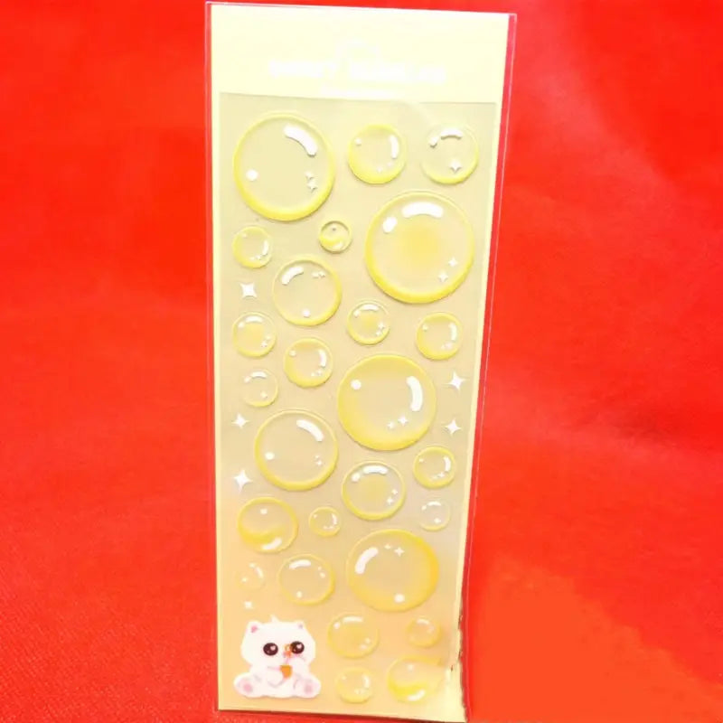 Stickers Bulles Transparentes 3D – Autocollants Décoratifs pour Scrapbooking, Journaling et Loisirs Créatifs