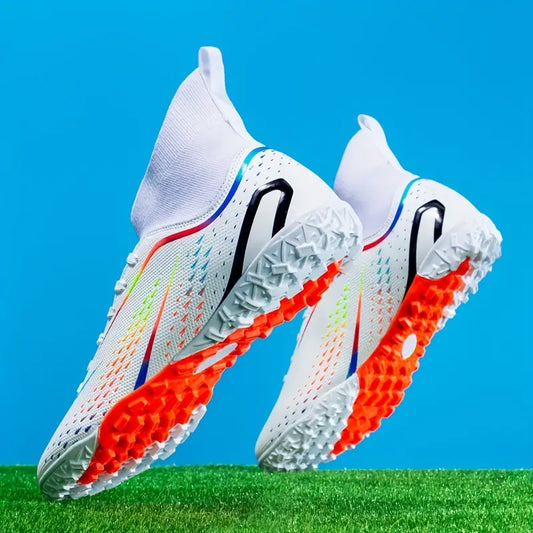 Chaussures de football homme crampons turf – Chaussures sport légères et respirantes pour terrain synthétique