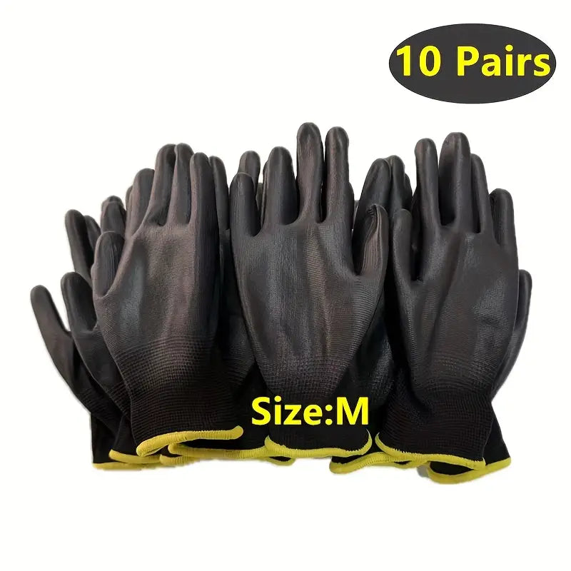 Gants de Protection Antidérapants en Nylon Enduit – Sécurité et Précision pour Travaux Manuels