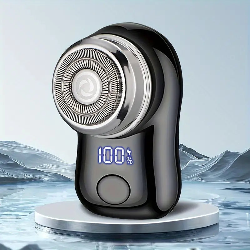 Rasoir Électrique Rechargeable Homme – Tondeuse Visage Précise avec Écran LED et Lames Rotatives