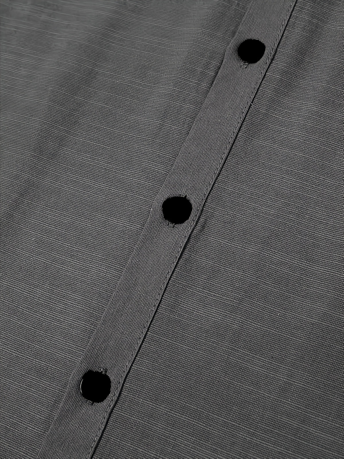Chemise décontractée unie à boutons pour homme