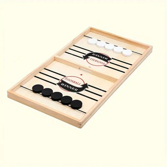 Jeu de société en bois Fast Sling Puck – Jeu d’adresse et de rapidité pour toute la famille | Jeux et Accessoires