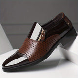Chaussures mocassins habillées pour hommes, coloris Marron 2
