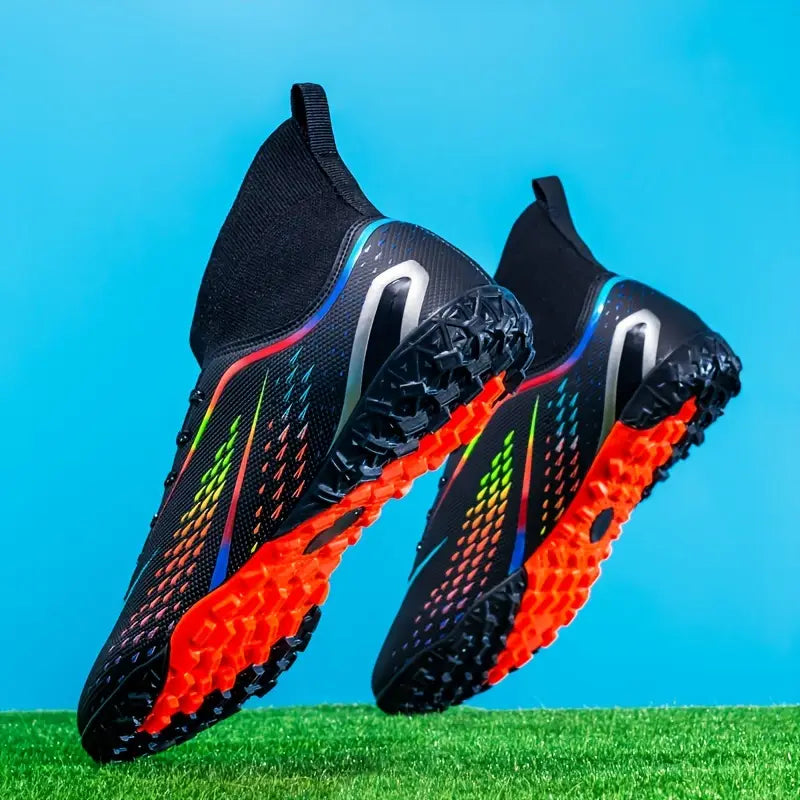 Chaussures de football homme crampons turf – Chaussures sport légères et respirantes pour terrain synthétique