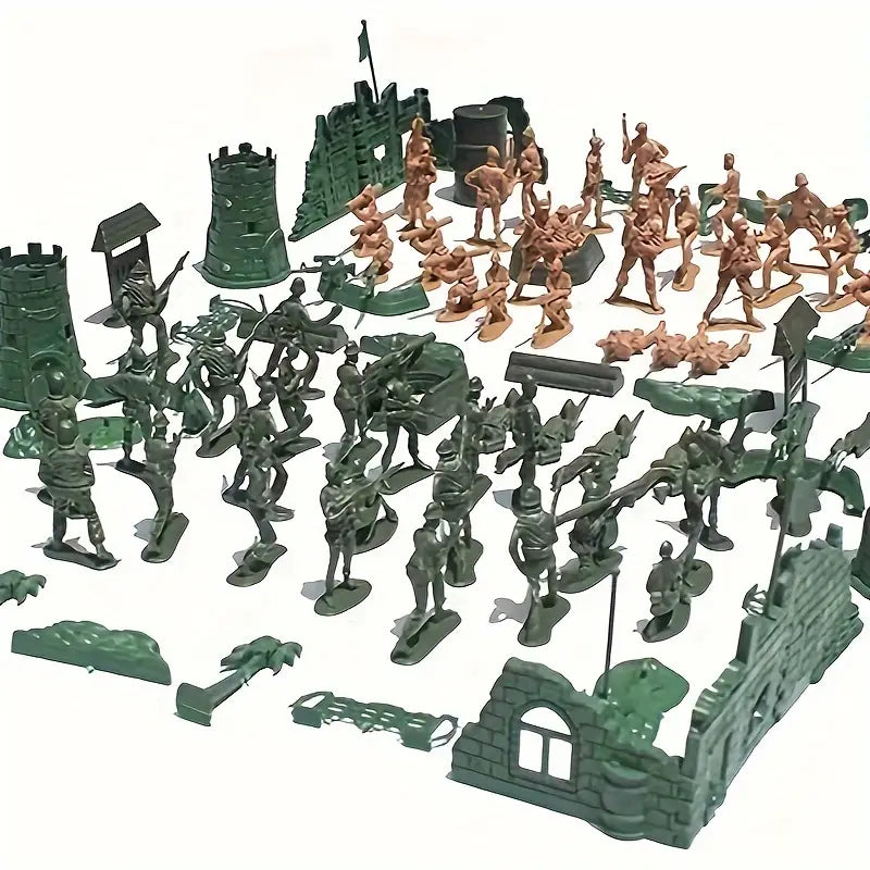 Ensemble de Figurines Soldats Militaires avec Véhicules et Accessoires – Jeu de Guerre pour Enfants