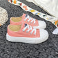 Baskets fille colorées en toile – Chaussures de sport légères et confortables à lacets, style décontracté