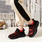 Baskets fille rouges motif toile d’araignée – Chaussures de sport respirantes et confortables