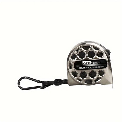Mètre ruban  en acier inoxydable – Outil manuel de mesure avec clip et mousqueton