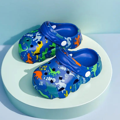 Sabots garçon dinosaures – Mules légères et antidérapantes pour l’été