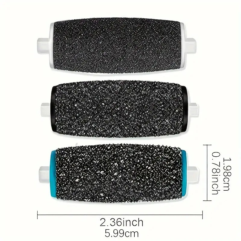 Rouleaux de Remplacement pour Râpe Électrique – Accessoires Abrasifs Anti-Callosités, Lot de Recharges Universelles