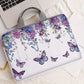 Mallette pour ordinateur portable motif papillons Housse élégante et fleurie pour PC 13 à 15 pouces