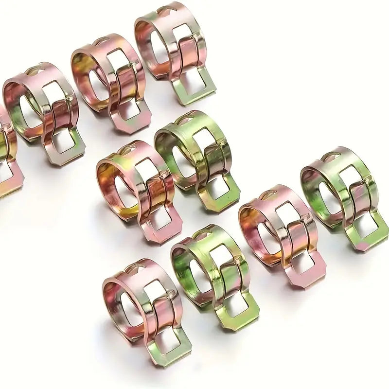 Lot de Colliers de Serrage à Ressort – Fixations Métalliques Robustes pour Tuyaux et Raccords Industriels