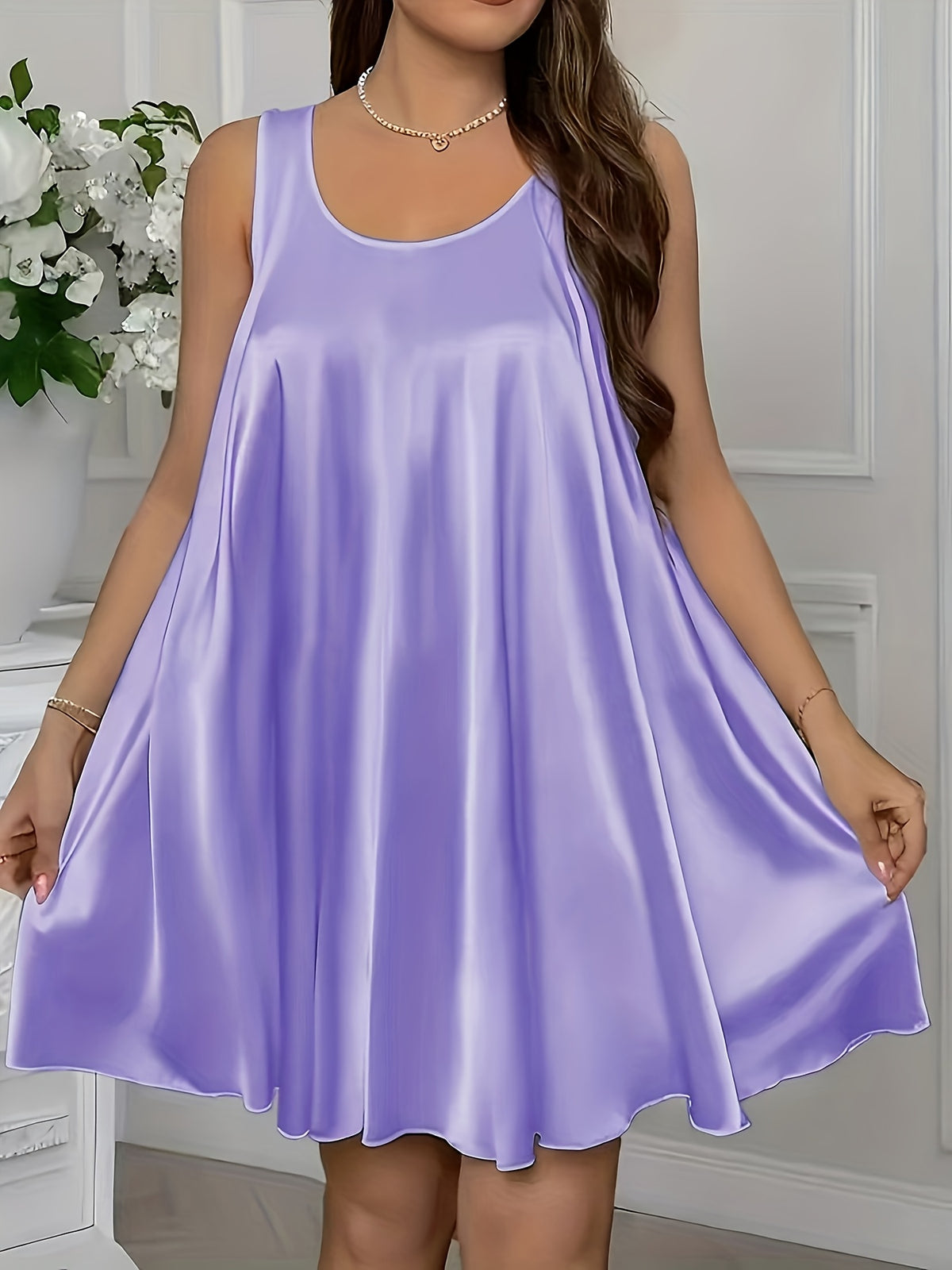 Ensemble de 3 nuisettes sexy sans manches pour femmes