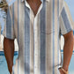 Chemise décontractée à rayures pour homme