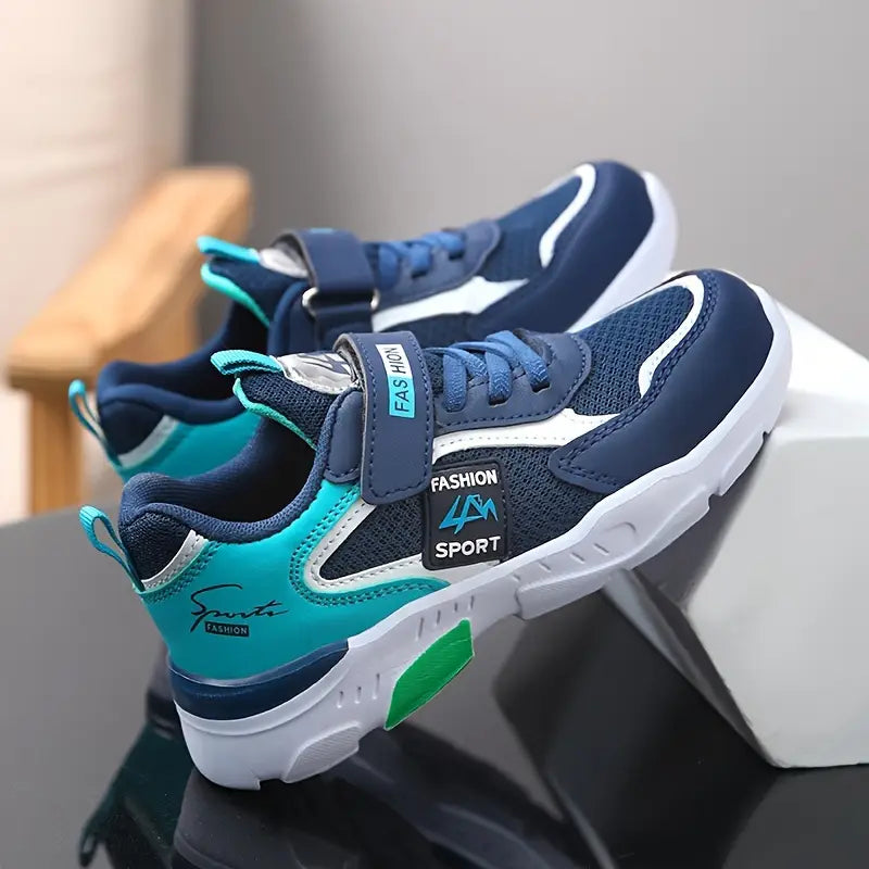 Baskets de sport fille – Chaussures respirantes légères avec scratch et semelle antidérapante