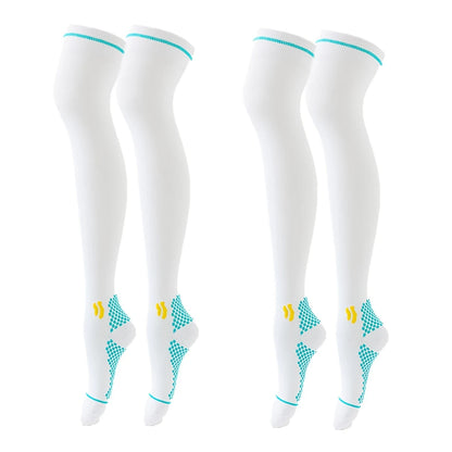 Lot de 2 paires de bas de compression femme – Circulation sanguine & confort sportif