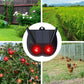 Répulsif à Ultrasons Solaire avec LED Rouges – Dispositif Anti-Animaux Sauvages pour Jardin, Éloigne Renards, Cerfs, Lapins et Chats