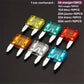 Lot de Fusibles Voiture Universels – Assortiment Multicolore de Remplacement pour Circuits Électriques Auto
