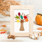 Kit DIY Arbre d’Automne en Feutrine – Feuilles Décoratives à Assembler pour Loisirs Créatifs et Artisanat