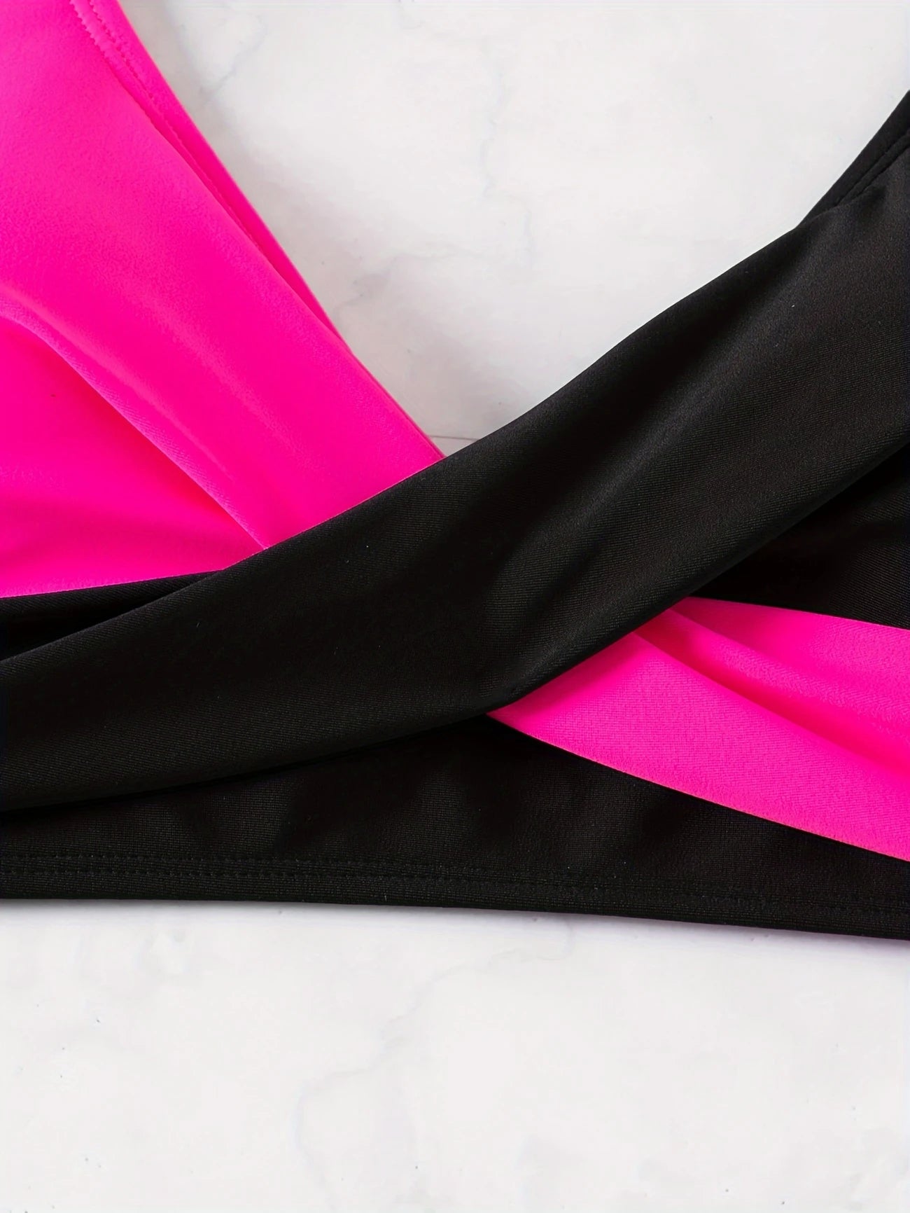 Bikini Femme Taille Haute 2 Pièces – Maillot de Bain Croisé à Nouer, Look Élégant et Confort Plage