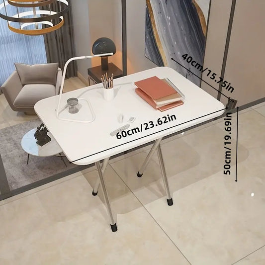 Bureau Compact Pliable 80x40 cm – Table de Travail Minimaliste et Moderne pour Petit Espace