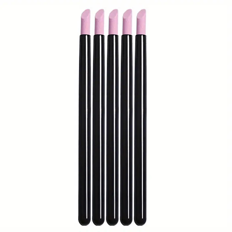 Pousse-Cuticules Précis en Pierre Ponce 1/5 pièces – Outil Individuel pour Nettoyage et Soin des Ongles