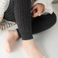 Pantalon Legging Fille Tricoté – Collant Côtelé Extensible et Confortable
