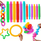 Tubes Pop It Sensoriels Colorés – Jouets Éducatifs et Anti-Stress pour Bébé et Tout-Petit