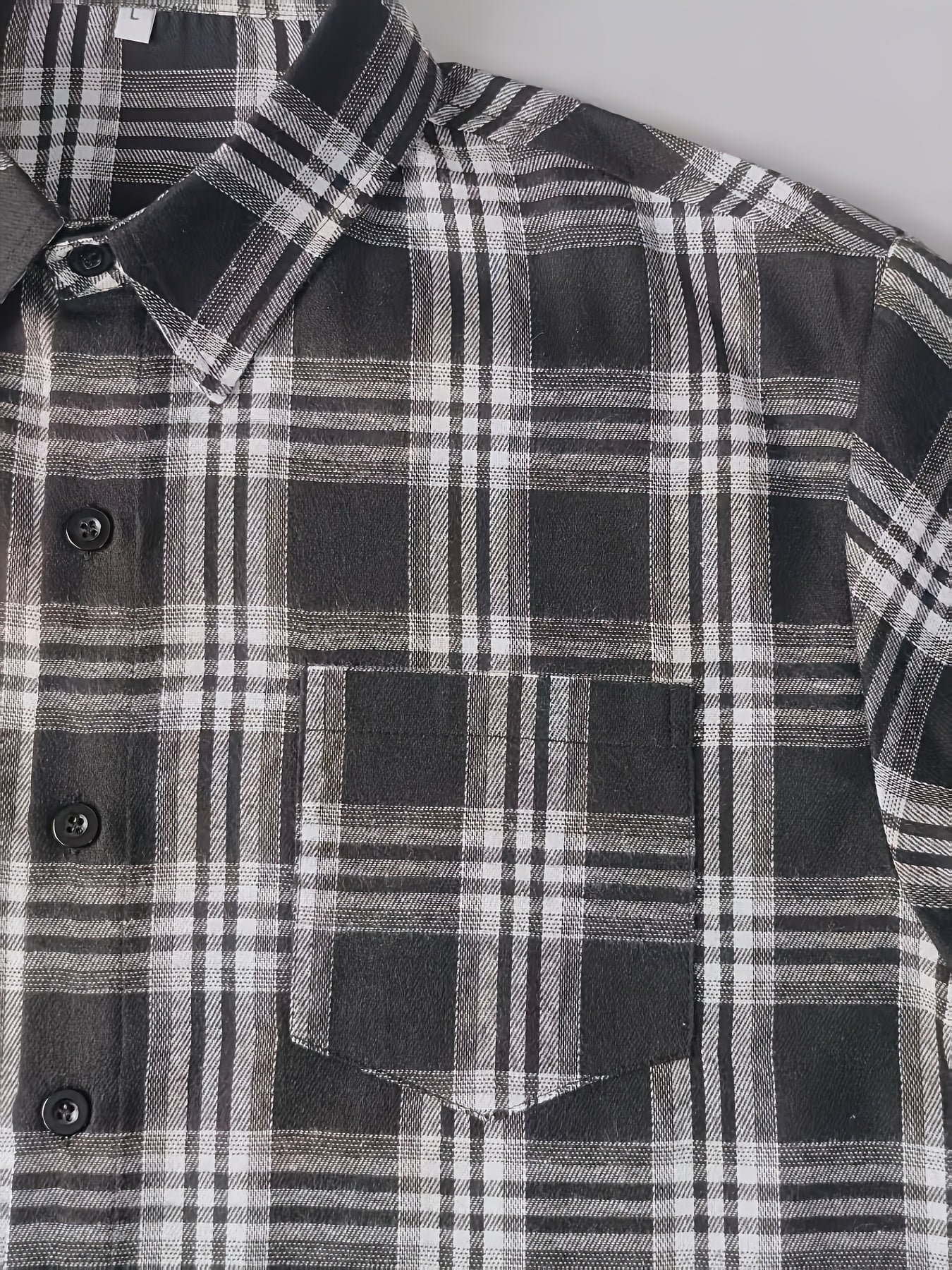 Chemise décontractée classique à carreaux pour homme