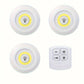 Lumières LED sans fil avec télécommande – Éclairage tactile à intensité réglable avec minuterie, Idéal pour placards, escaliers, cuisine ou chambre, Pack de 3 ou 6 spots