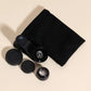 Kit Objectif Smartphone avec Clip – Lentille Grand Angle, Macro et Fisheye avec Pochette de Rangement