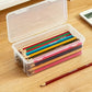 Boîte de rangement transparente pour crayons et marqueurs – Organiseur empilable pour fournitures scolaires et de bureau