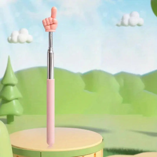 Pointeur télescopique main en mousse – Accessoire original pour enseignants, formateurs et présentations scolaires