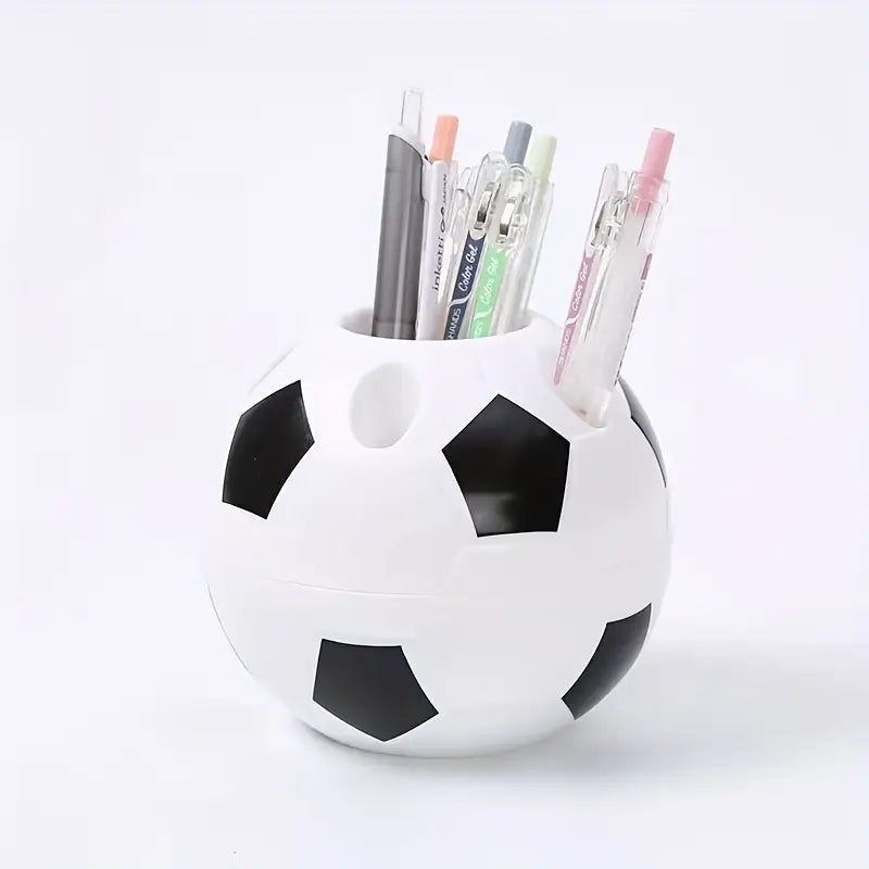 Porte-stylos ballon de foot – Rangement de bureau original pour enfants et passionnés de football
