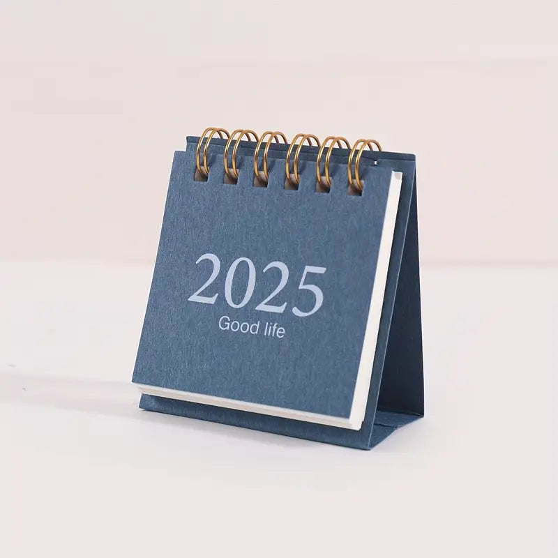 Calendrier de bureau 2025 à spirale – Design élégant, compact et pratique pour la planification quotidienne