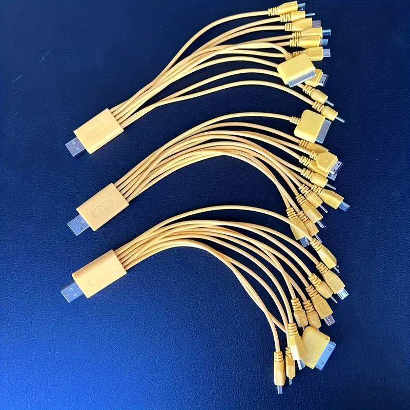 Câble USB Multi-Connecteurs 10 en 1 – Charge et Synchronisation Universelle pour Smartphones et Appareils Électroniques