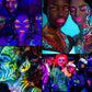 Peinture Fluorescente UV pour Visage et Corps – 8 Couleurs Néon Réactives à la Lumière Noire