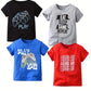 T-shirt gamer garçon – Hauts imprimés manette et slogans gaming tendance