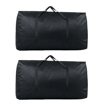Lot de 2 grands sacs de voyage pliables Bagage léger, coloris Noir deux packs