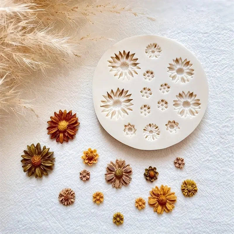 Moule Silicone Fleur pour Résine – Moule DIY Bijoux et Créations Fantaisie
