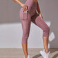 Pantalon Capri de Sport de Levage de Hanche de Contrôle de Ventre