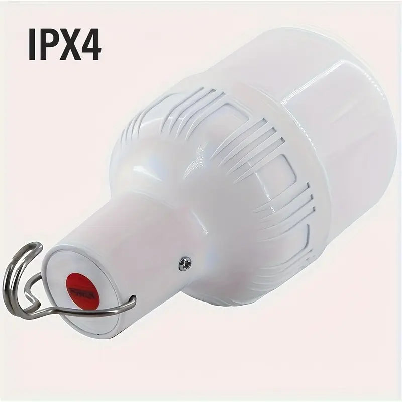 Lampe LED Rechargeable IPX4 Étanche avec Crochet – Éclairage Portable pour Camping, Randonnée et Extérieur