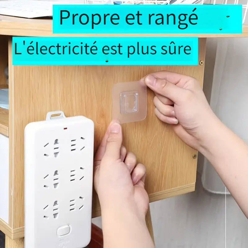 Crochets Muraux Transparente Autocollants – Fixation Sans Perçage, Réutilisables et Ultra-Résistants pour Salle de Bain et Cuisine