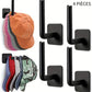 Support Mural pour Casquettes, coloris Noir