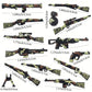 Set d’Armes Jouets Camouflage Militaire – Fusils, Pistolets et Grenade pour Jeux de Guerre et Accessoires de Figurines