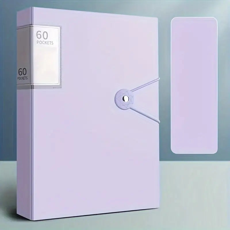 Classeur de Rangement 60 Pochettes – Organisation et Archivage Professionnel pour Magasins et Bureaux