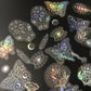 Autocollants Holographiques Papillon et Motifs Mystiques – Stickers Brillants pour Ordinateur Portable, Tablette et DIY